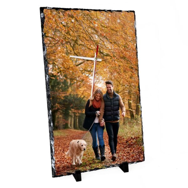 Large Clock Photo Slate 25x40cm - Cornish Custom Creations