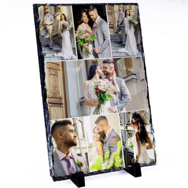 Large Personalised Photo Slate - 20x30 cm - Cornish Custom Creations