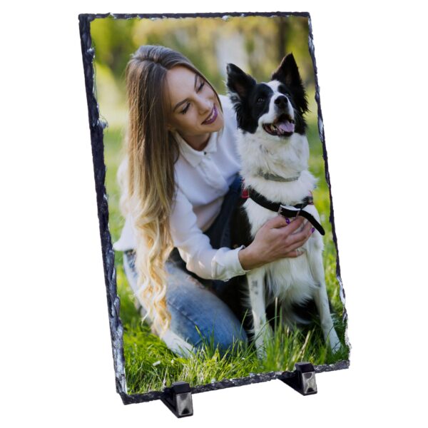 Large Personalised Photo Slate - 20x30 cm - Cornish Custom Creations