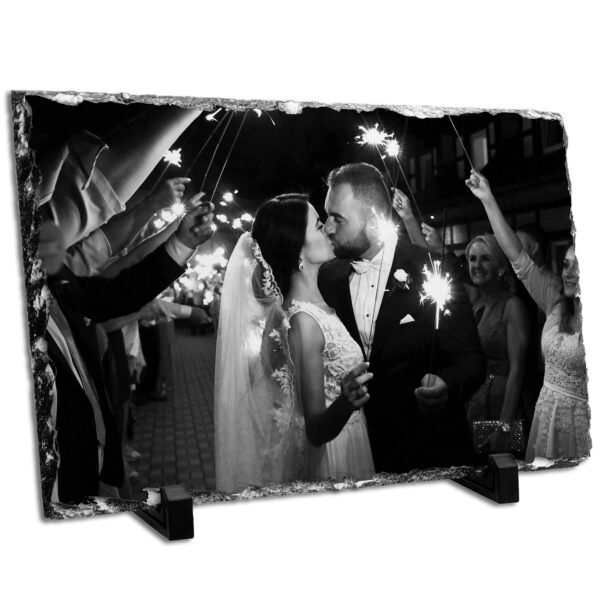 Large Personalised Photo Slate - 30x20 cm - Cornish Custom Creations