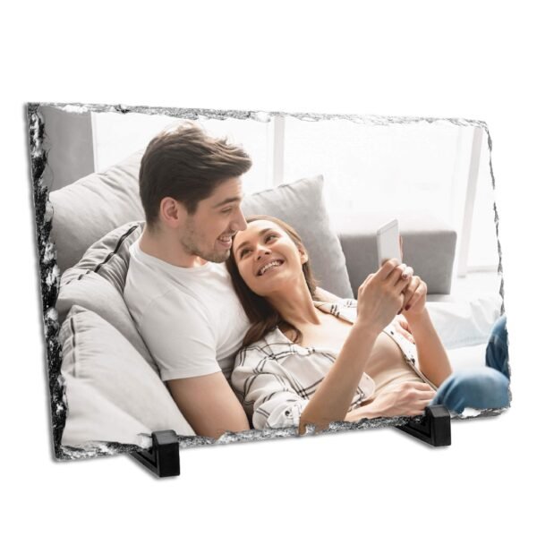 Large Personalised Photo Slate - 30x20 cm - Cornish Custom Creations