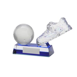 Legacy Football Boot & Ball Crystal - Cornish Custom Creations