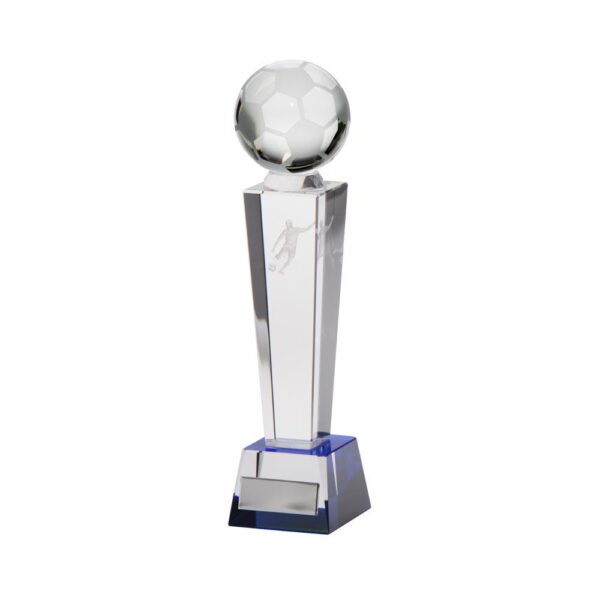 Legend Tower Crystal Football Award - Cornish Custom Creations