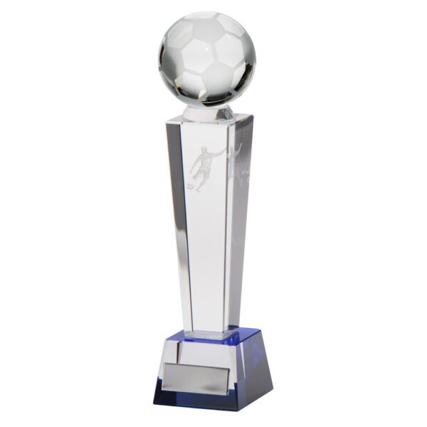 Legend Tower Crystal Football Award - Cornish Custom Creations