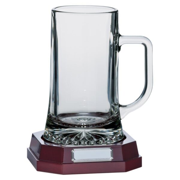 Lindisfarne St Aidan Glass Tankard - Cornish Custom Creations