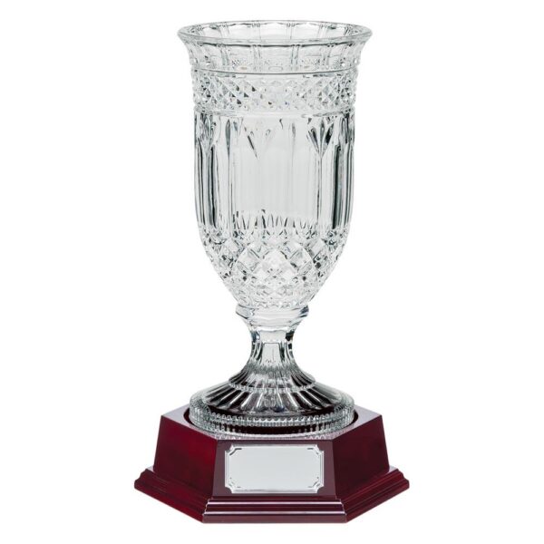 Lindisfarne St George Crystal Vase & Base - Cornish Custom Creations