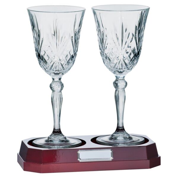 Lindisfarne St Joseph Crystal Wine Glasses - Cornish Custom Creations