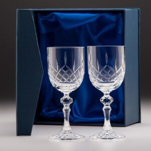 Lindisfarne Suna Crystal Wine Glasses - Cornish Custom Creations