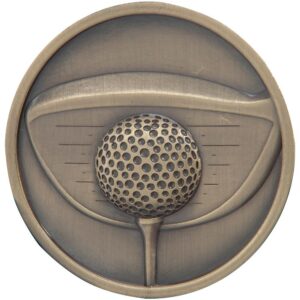 Links Series Golf Driver Medal Gold - Cornish Custom Creations