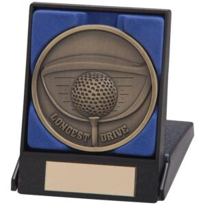 Links Series Longest Drive Medal & Box - Cornish Custom Creations