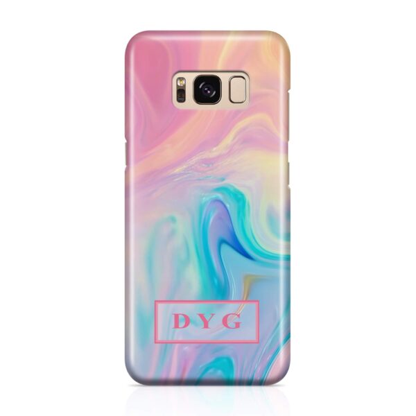 Liquid Marble With Initials - Galaxy 3D Personalised Phone Case - Cornish Custom Creations