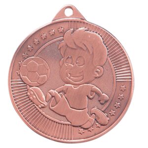 Little Champion Football Medal Bronze - Cornish Custom Creations