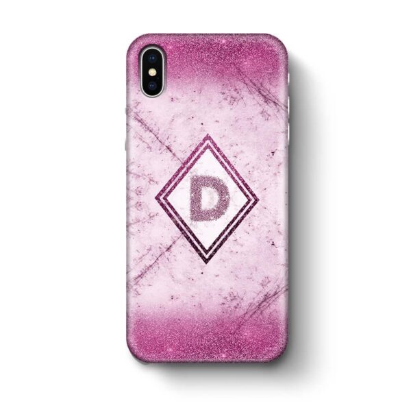 luxury Marble & Glitter With Initial - iPhone 3D Custom Phone Case - Cornish Custom Creations