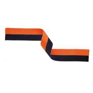 Medal Ribbon Orange & Black - Cornish Custom Creations