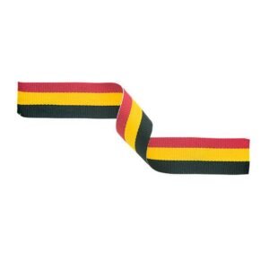 Medal Ribbon Red Yellow & Black - Cornish Custom Creations