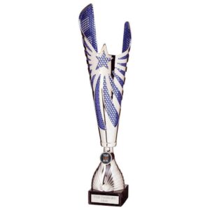 MegaStar Laser Cup Silver/Blue - Cornish Custom Creations