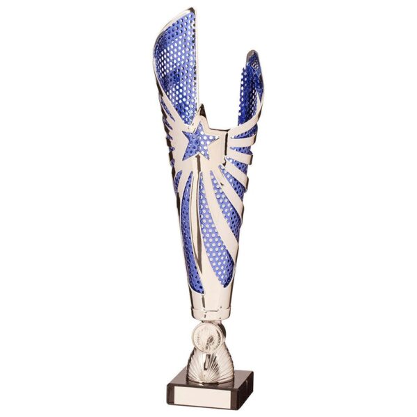 MegaStar Laser Cup Silver/Blue - Cornish Custom Creations