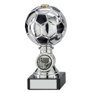 Milano Football Silver & Black Trophy - Cornish Custom Creations