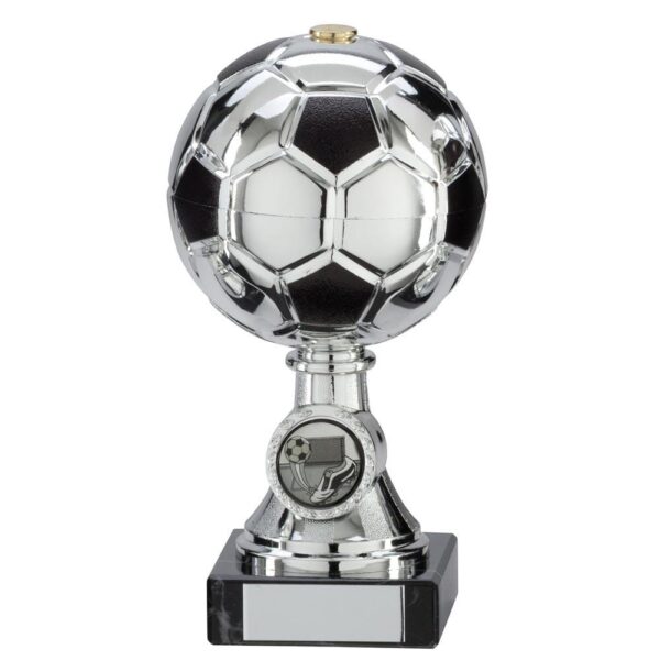 Milano Football Silver & Black Trophy - Cornish Custom Creations