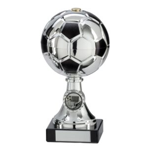 Milano Football Silver & Black Trophy - Cornish Custom Creations