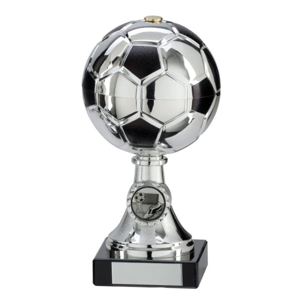 Milano Football Silver & Black Trophy - Cornish Custom Creations
