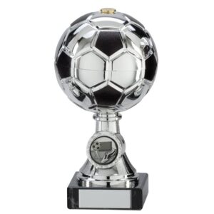 Milano Football Silver & Black Trophy - Cornish Custom Creations