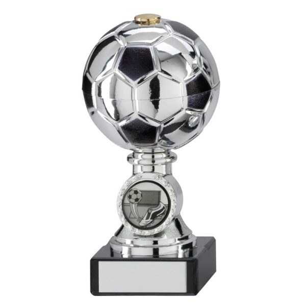 Milano Football Silver & Black Trophy - Cornish Custom Creations