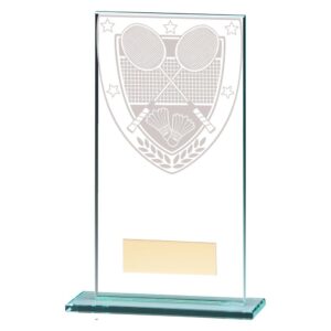 Millennium Badminton Jade Glass Award - Engrave Express