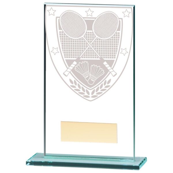 Millennium Badminton Jade Glass Award - Engrave Express