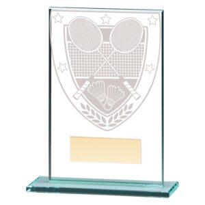 Millennium Badminton Jade Glass Award - Engrave Express