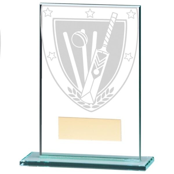 Millennium Cricket Jade Glass Award - Cornish Custom Creations