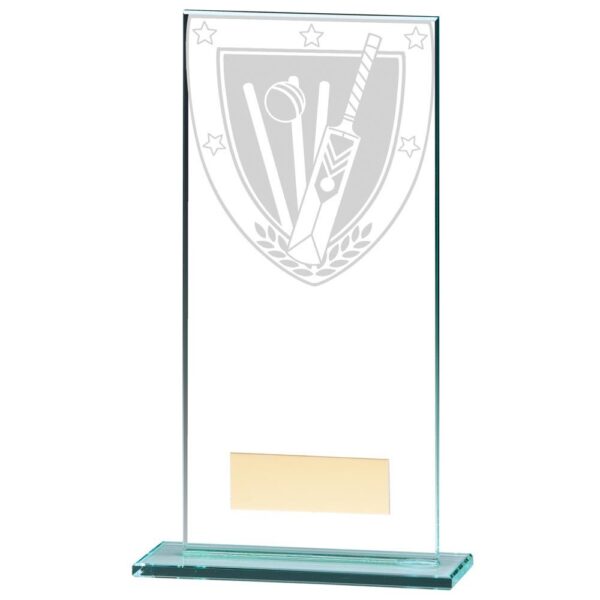 Millennium Cricket Jade Glass Award - Cornish Custom Creations