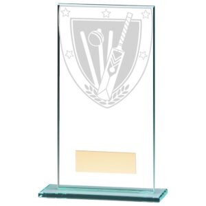 Millennium Cricket Jade Glass Award - Cornish Custom Creations