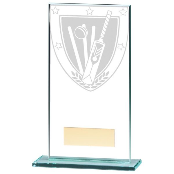 Millennium Cricket Jade Glass Award - Cornish Custom Creations