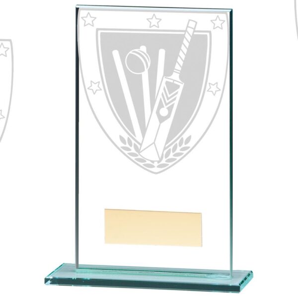 Millennium Cricket Jade Glass Award - Cornish Custom Creations