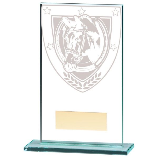 Millennium Equestrian Jade Glass Award - Engrave Express