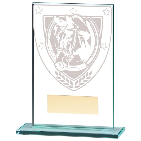 Millennium Equestrian Jade Glass Award - Engrave Express