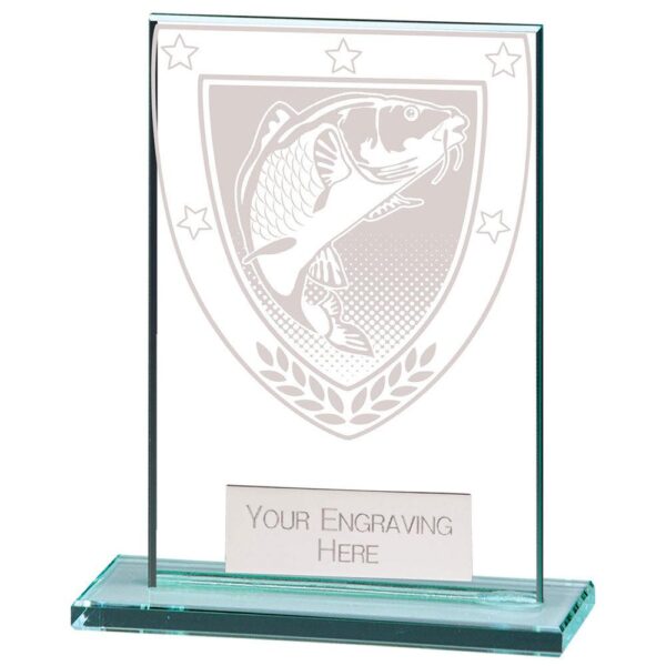Millennium Fishing Jade Glass Award - Cornish Custom Creations