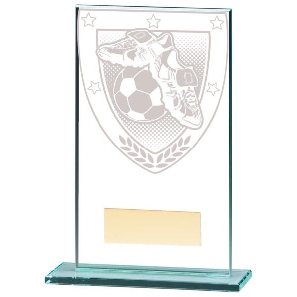 Millennium Football Boot & Ball Jade Glass Award - Cornish Custom Creations