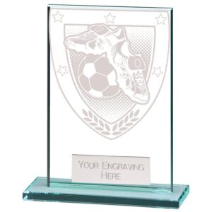 Millennium Football Boot & Ball Jade Glass Award - Cornish Custom Creations