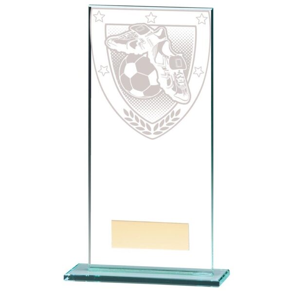 Millennium Football Boot & Ball Jade Glass Award - Cornish Custom Creations