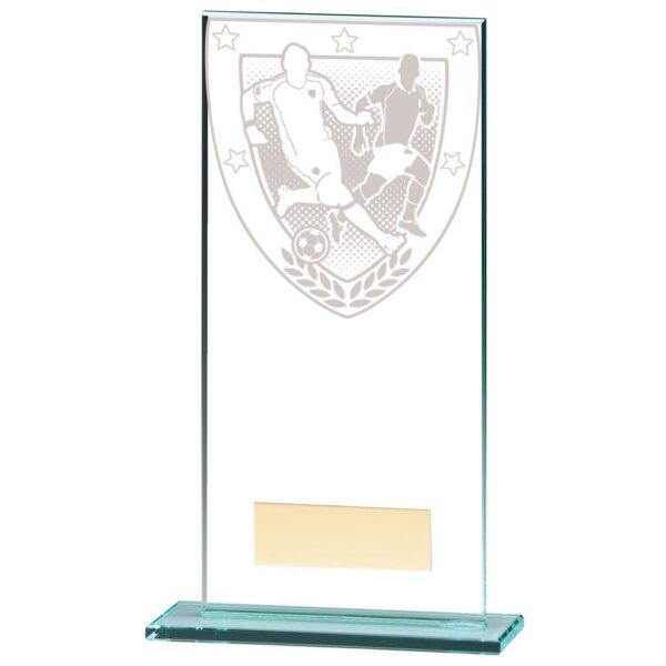 Millennium Football Jade Glass Award - Cornish Custom Creations
