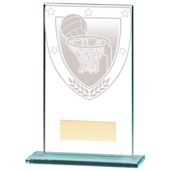 Millennium Netball Jade Glass Award - Cornish Custom Creations