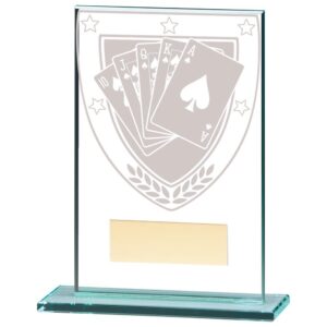 Millennium Poker Jade Glass Award - Engrave Express
