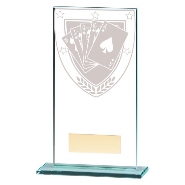 Millennium Poker Jade Glass Award - Engrave Express
