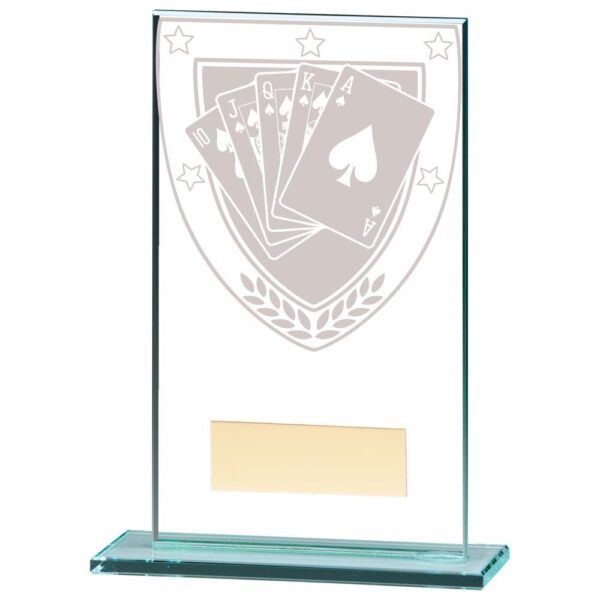 Millennium Poker Jade Glass Award - Engrave Express