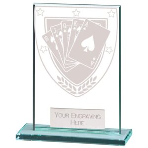 Millennium Poker Jade Glass Award - Engrave Express