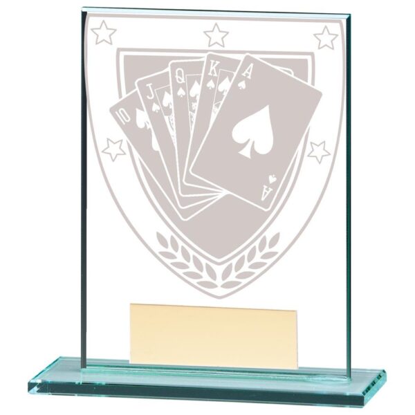 Millennium Poker Jade Glass Award - Engrave Express