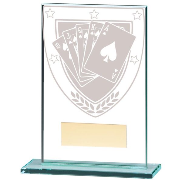 Millennium Poker Jade Glass Award - Engrave Express