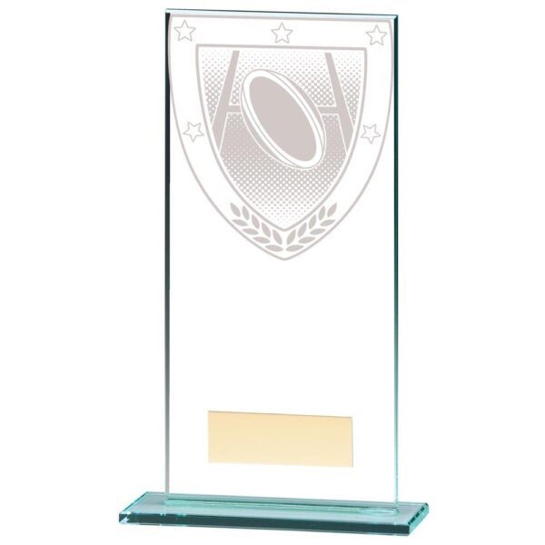 Millennium Rugby Jade Glass Award - Cornish Custom Creations